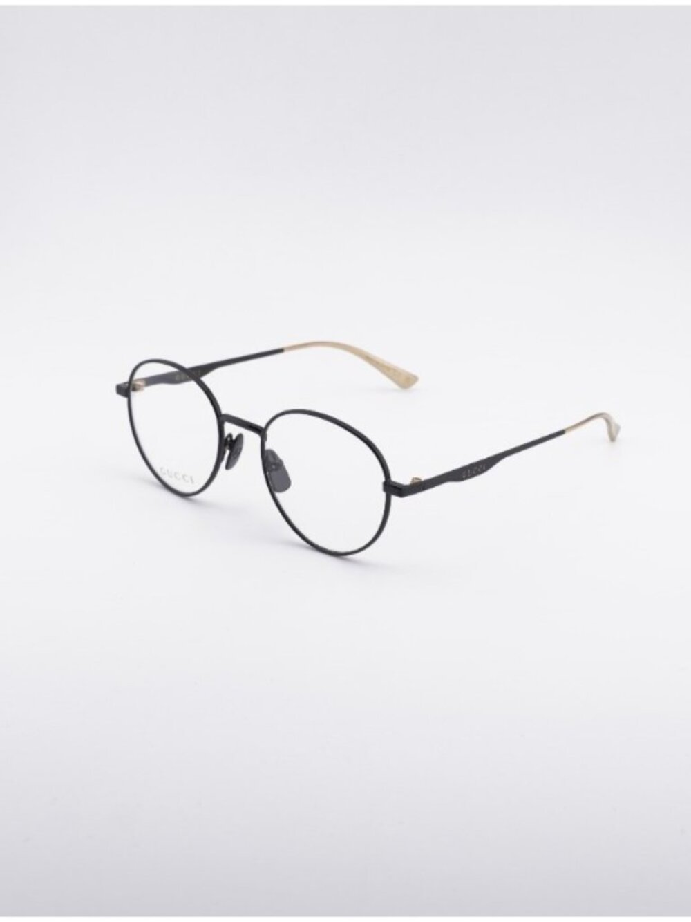 Gucci GG0337O 002 Eyeglasses Black 51mm Round Frame